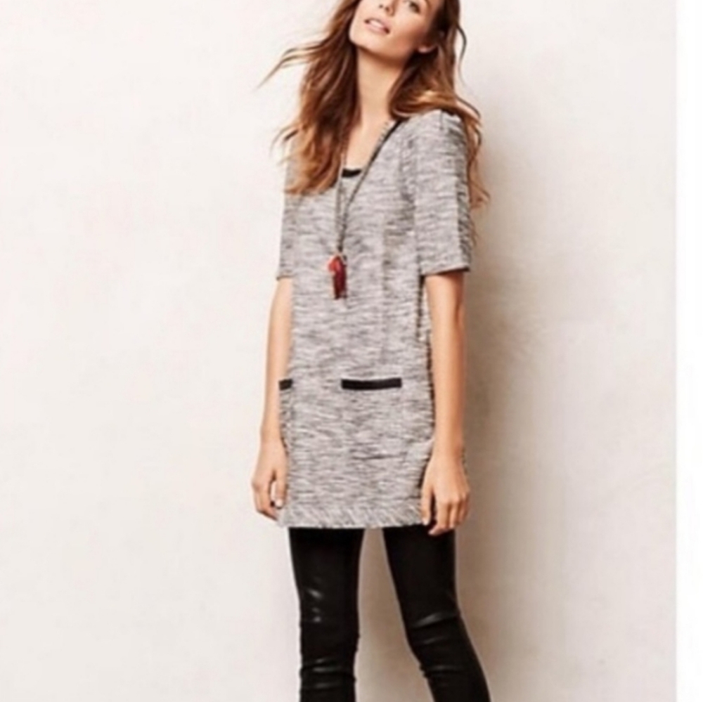 Anthropologie Beverly tweed dress size S